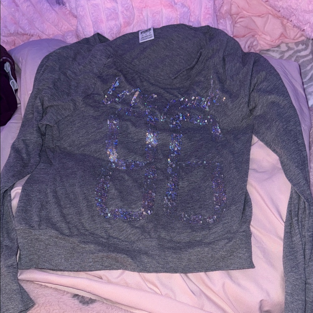 PINK bling long sleeve top